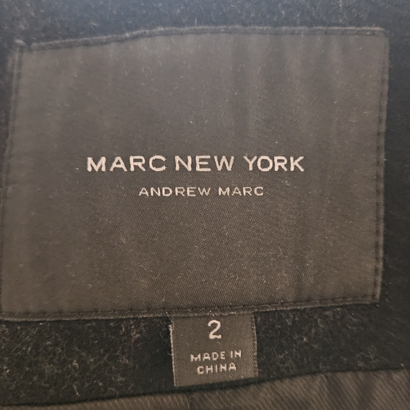 Marc New York Black Hooded Pea Coat - Picture 8 of 8